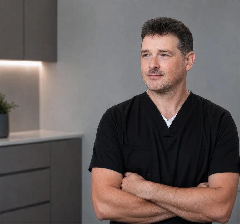 Photo de chirurgien-dentiste Dr Blanco dans son cabinet dentaire à Paris 16